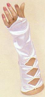 Satin  Fingerless  Gloves - 3 Windows. For Women ( # 2242) image