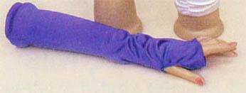 Satin Fingerless Gloves  - For Women. Elbow Length. ( # 2246-8BL) image