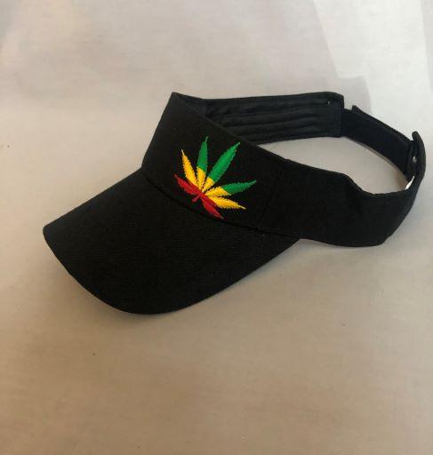 Marijuana Weed Pot Visors For Adults - Embroidered image