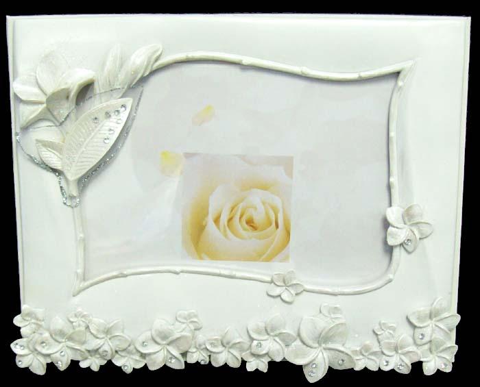 Guest Books In Polystone - Jewelled Flowers ( # W153GBL) image