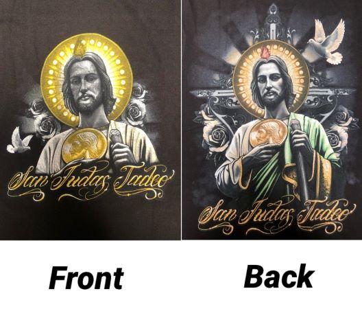 San Judas Tadeo Catholic Screen Printed T-Shirts image