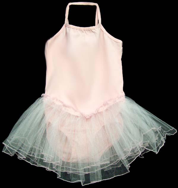 Dance Wear - Leotard With Tutu Skirt -Pink Color ( # C27645) image