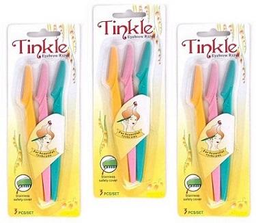 "Tinkle" Eyebrow Razor/Trimmer - 3Pc Pack image