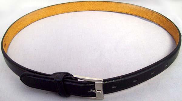 Boys Faux Leather Dress Belt - Black Color image