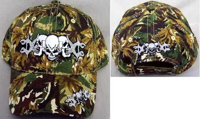 "Skull" Baseball Caps Embroidered - Green Color image