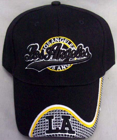 "Los Angeles" Embroidered Baseball  Caps image