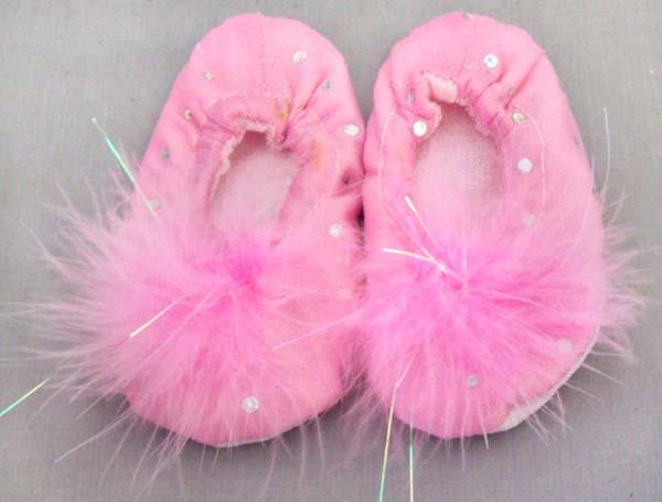Dance Wear - Ballerina Slippers  With Silver Dots ( CBS27605S-Pnk image