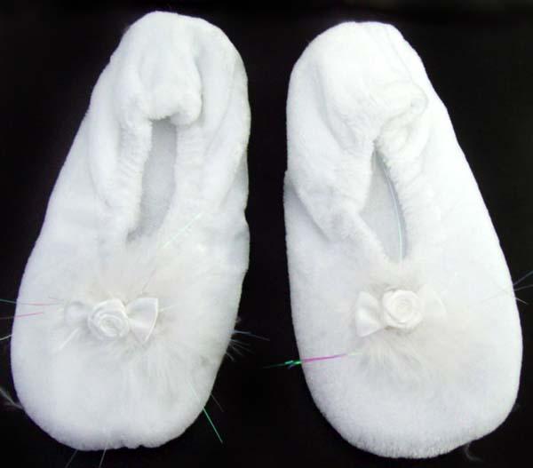 Dance Wear - White Ballerina Slippers ( # CBS27604W) image
