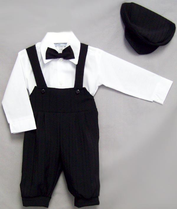 Boys 4Pc Black Knicker Set - Sizes: 9 Thru 24 Mos. image