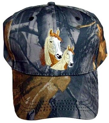 * 2 Horses - Native Pride Embroidered Baseball Caps - Camo Color (Capnp309C) image