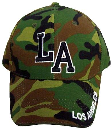 "Los Angeles" Embroidered Camo  Caps  ( # 8190) image