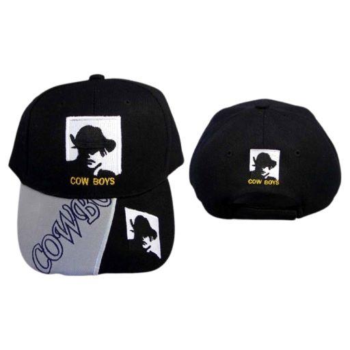 "Cowboys" Embroidered Baseball Caps In 2-Tone Colors image