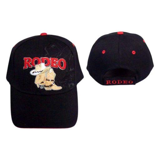 Boot & Hat  "Rodeo" Embroidered Caps With Shadow image
