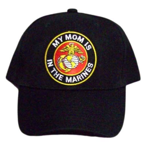 My Mom Is In The Marines   Military Embroidered Baseball Cap image