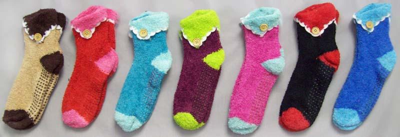 Girls Winter Socks With Button  ( # WF1125) image