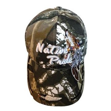 Howling Wolf Native Pride Baseball Caps - Camo Color image