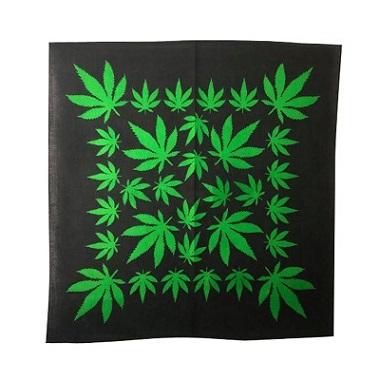 Marijuana Weed Cotton Bandannas image