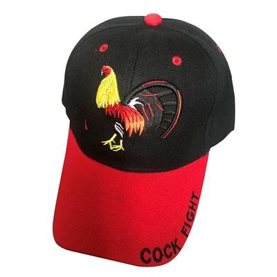 Rooster Cock Fight Mexican Embroidered Baseball Caps image