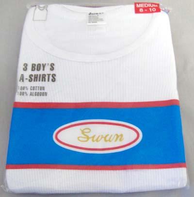 Boys 100% Cotton  White Color A Shirts - Undershirts image