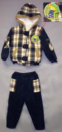 Boys  2Pc Flannel Jacket & Corduroy Pants Sets: 4-7. ( # 40301YM) image