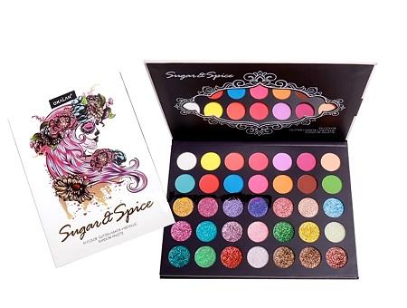 35 Colors Eye Shadow Palettes With Mirror By Okalan image