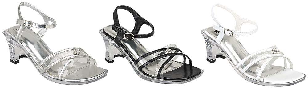 Girls Dress Shoes With Rhinestones. Sizes: 9-4 ( # Pearl10) image