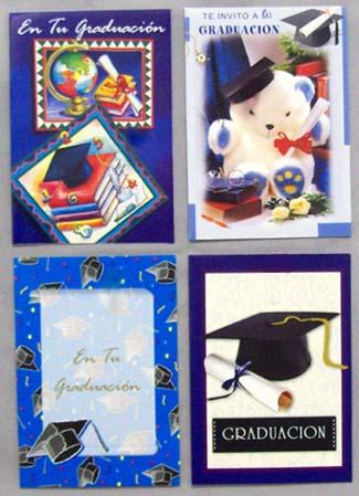 8Pc Pack Invitation Cards  - Graduation  (Spanish) image