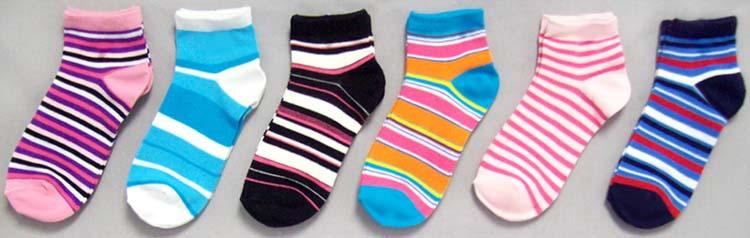 Socks Womens Crew Socks In Stripes - Size: 9-11  ( # B5821) image