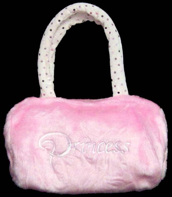 Dance Wear - "Princess" Girls Plush Hand Bag  ( # 27633) image