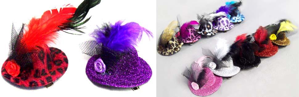 Hair Accessories - Hair Clips For Girls - Hats With Feather image