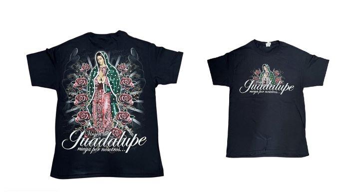 Virgen de Guadalupe Screen Printed Catholic & Mexican T-Shirts image