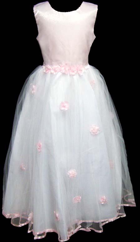 "Fifi" Flower Girl Gown - Pink Color image