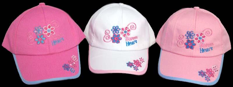 "Sweet Heart"  Embroidered Baseball Caps For Girls image
