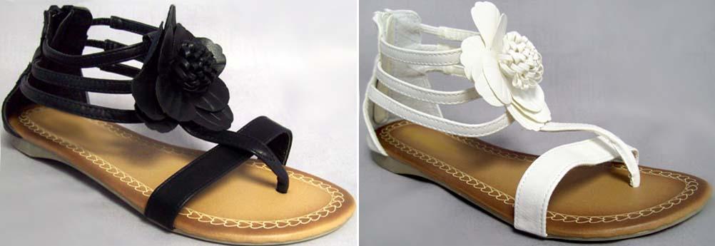 "Beach 3" Girls Fashion Sandals - White Color Only. Sizes: 9-4 image