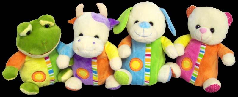 Plush Baby Rattles - Plush Animals   - 8"   ( # 9690/8) image