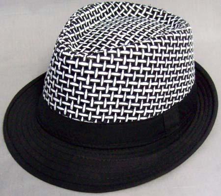 Fedora Hats - Men Hat - Women Hats - Black & White image