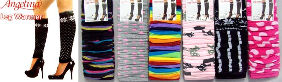 "Angelina" Womens   Leg Warmers - In Prints image