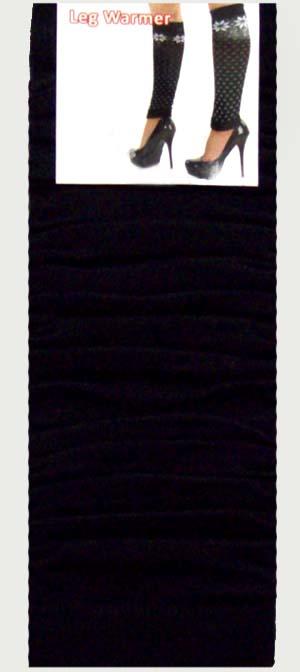 "Angelina" Womens/Teenagers Leg Warmers - Black Color image
