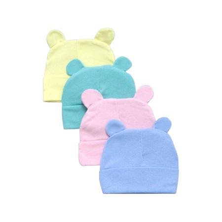 "Super Baby" Babies Beanies - Winter Caps With Ears ( # 1151) image