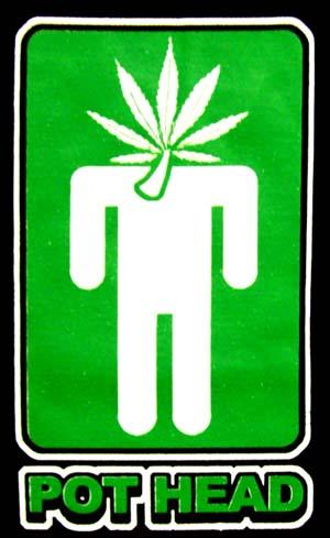 Marijuana Weed Pot Cannabis   T Shirts  .......... Pot Head image