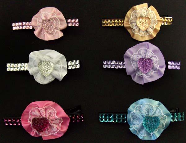 Hair Accessories - Hair Clip With Bow & Rhinestones image