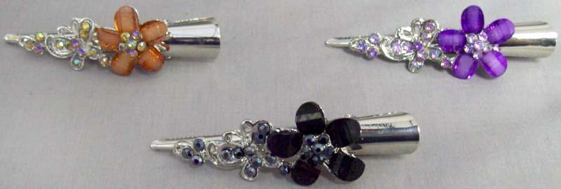Hair Accessories - Hair Clip Pin   Rhinestones  In Color image