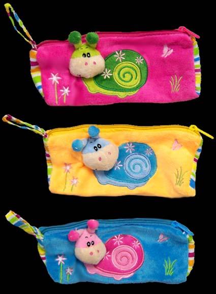 Plush Pencil Case With Snail  Head - 9"  ( # 4472) image
