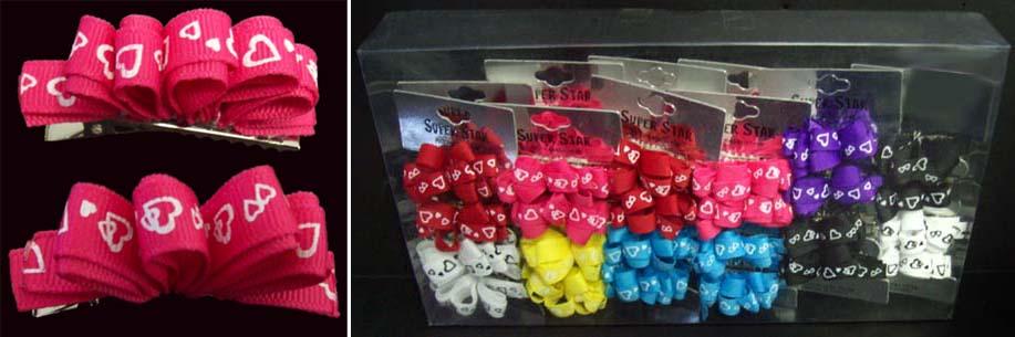 Hair Accessories -  Mini Hair Clips - Heart Designs image
