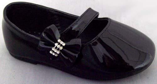 Girls Shoes With Rhinestones - White . Toddler Sizes image