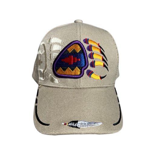 Native Pride Embroidered Baseball Caps - Khaki Color image