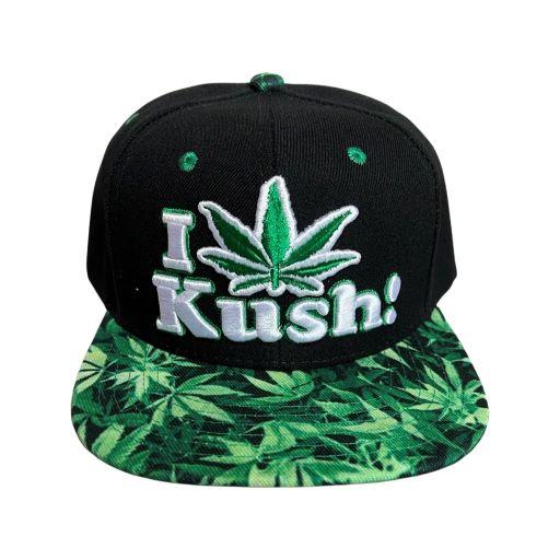 I Love Kush Marijuana Baseball Cap Embroidered image