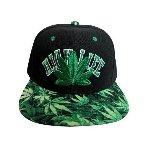 HIgh Life Marijuana Baseball Cap Snap Back Embroidered image