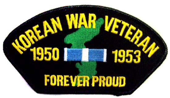 Embroidered Military Patches - Korean War Veteran 1950 - 1953 image