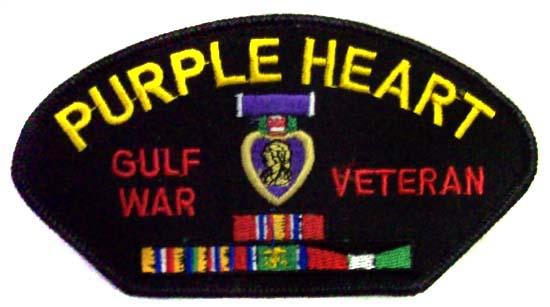Embroidered Military Patches -  Purple Heart - Gulf War Veteran image